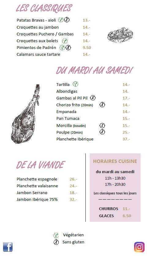 Cartes nourriture